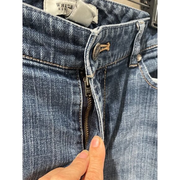 WHITE HOUSE BLACK MARKET WOMEN'S JEANS GLAMOROUS BOOTCUT DENIM SIZE 4R - Picture 6 of 9